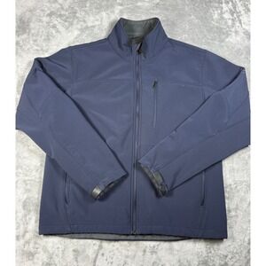 Tech‎ by Tumi Mens Blue Full Zip Softshell Jacket Lightweight Size L